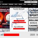 Bukti Kemenangan WD IDR 2.000.000 | Intanbet